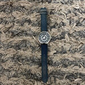Nanette Lepore Denim Floral Dial Watch